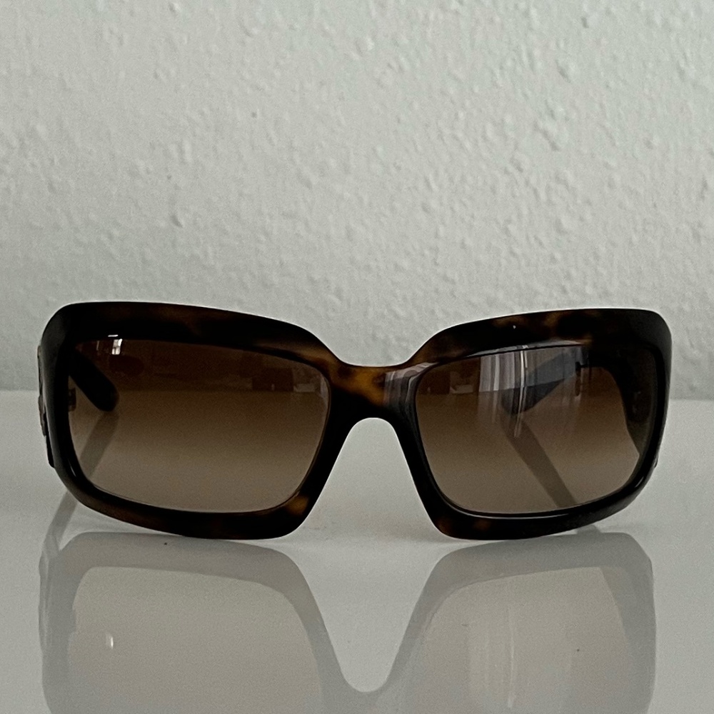 Chanel Oval Sunglasses Tortoise